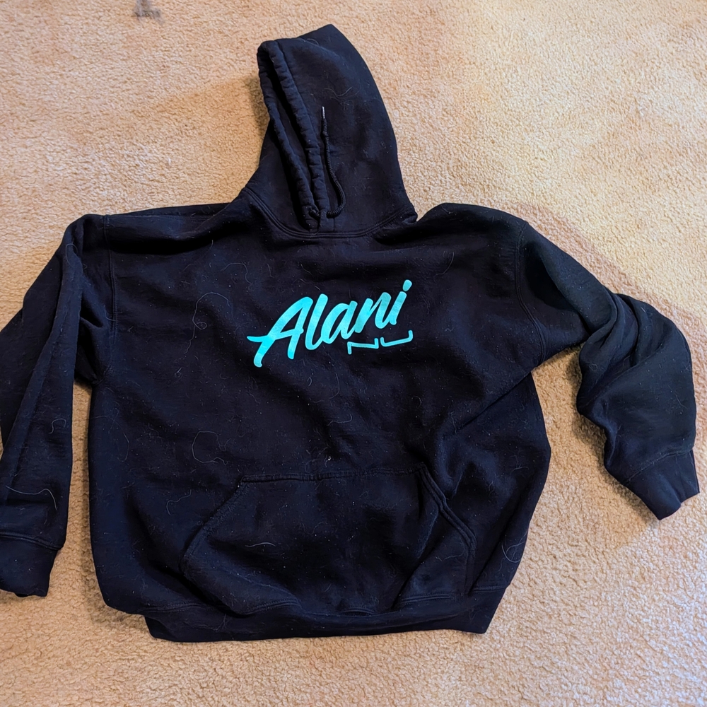 Alani Nu Black Hoodie with Teal Logo